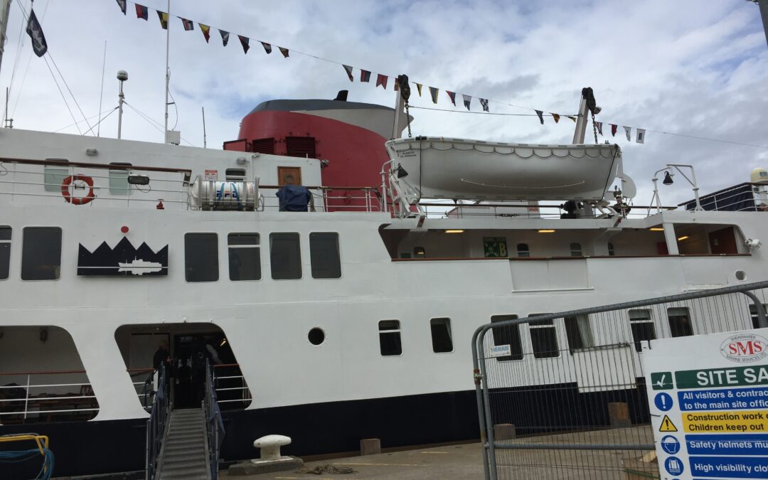 We arrive on the Hebridean Princess